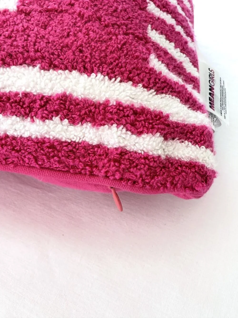 Mean Girls “That’s So Fetch” Throw Pillow Pink White 15” x 9” Movie Quote NWT